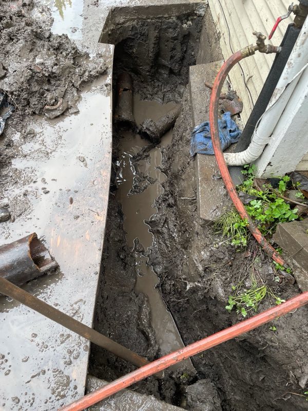 Trenched service line